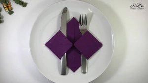 Складывание салфеток для сервировки стола