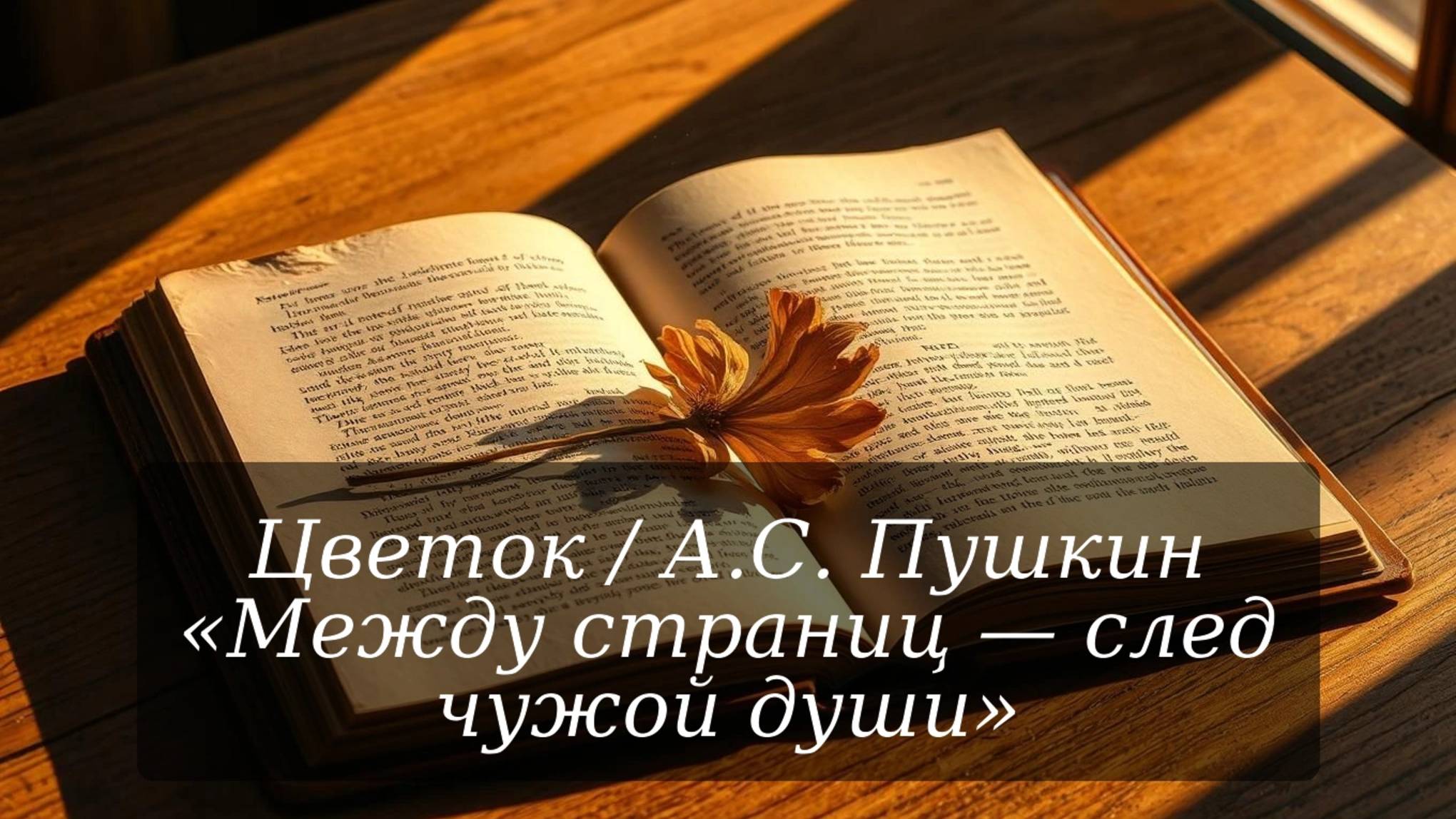 Цветок / А.С. Пушкин / «Между страниц — след чужой души». Стихи Пушкина в музыке / Неороманс смотреть онлайн