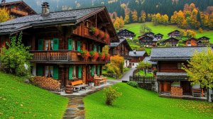 Прогулка дождливой осенью по самым красивым деревням Швейцарии | #шариклайф