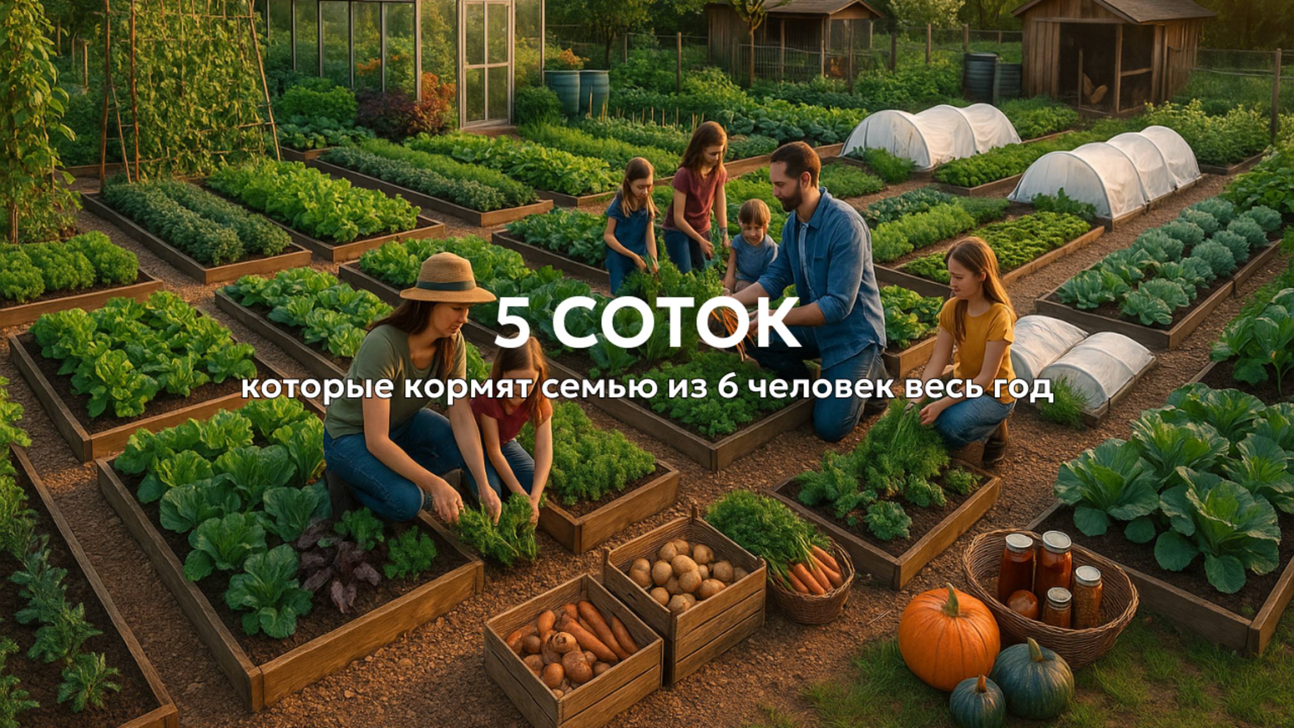 Как сад площадью 5 соток кормит семью из 6 человек круглый год 🍎 смотреть онлайн