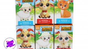 "Зверята Ферма". Сюрпризы-игрушки, коробочки Sweet BoX. Волшебные - флоковые фигурки, и не только )