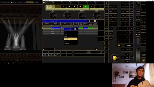 Урок 3 Grand MA 2 on PC - запись cue функция MIB присет ALL Level 3 Cuelist sequence MIB [get-save.c смотреть онлайн