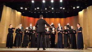 Народная песня "Ой, дуб, дуба..." Дирижирует Д. Панков / Хор студентов  Академии им Гнесиных