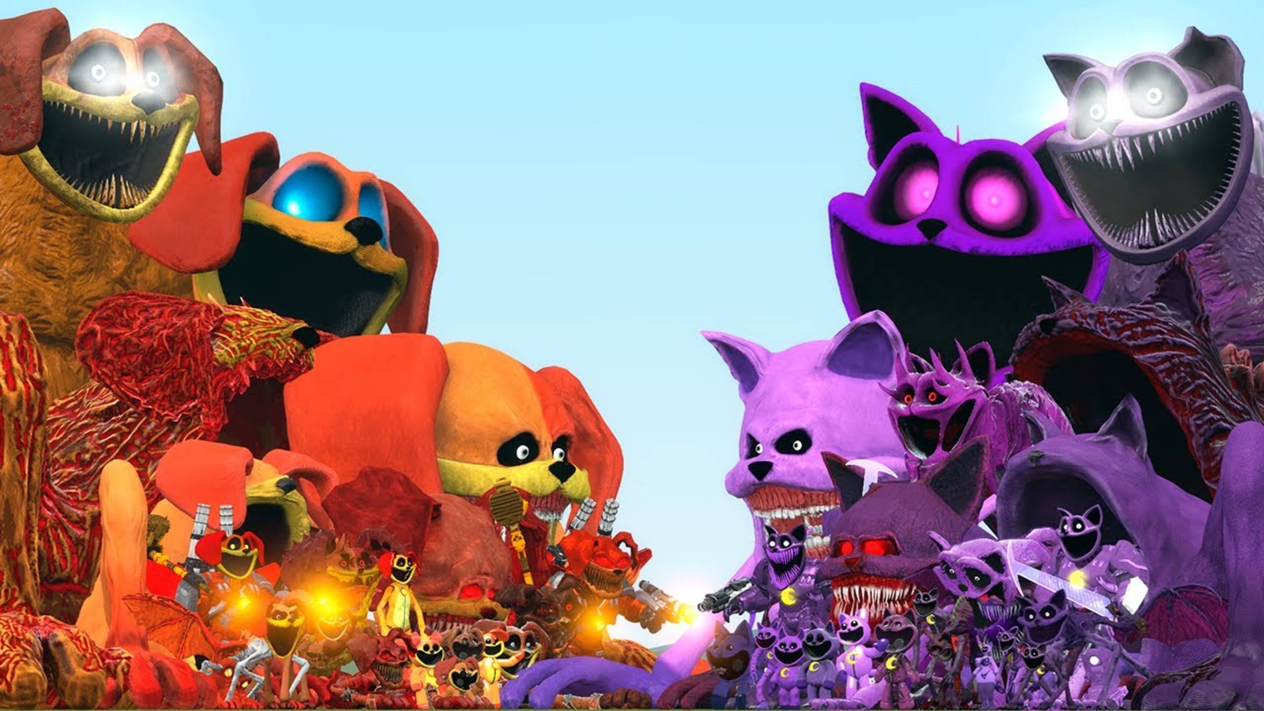 ⚡ ВСЯ семья Dogday Poppy Playtime VS ВСЯ семья Catnap Poppy Playtime — Эпичная битва! | Garry’s Mod смотреть онлайн