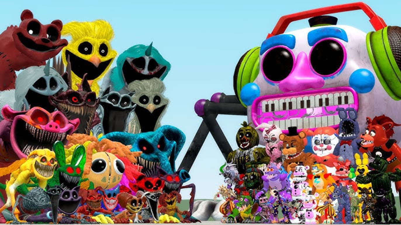 ⚡ NEW Poppy Playtime Chapter 4 VS ВСЕ аниматроники FNAF — Эпичная битва! | Garry’s Mod смотреть онлайн