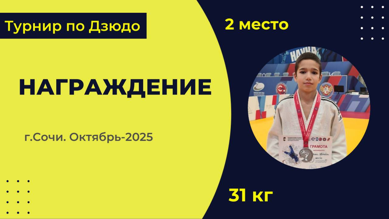 6. Награждение [Октябрь 2025]