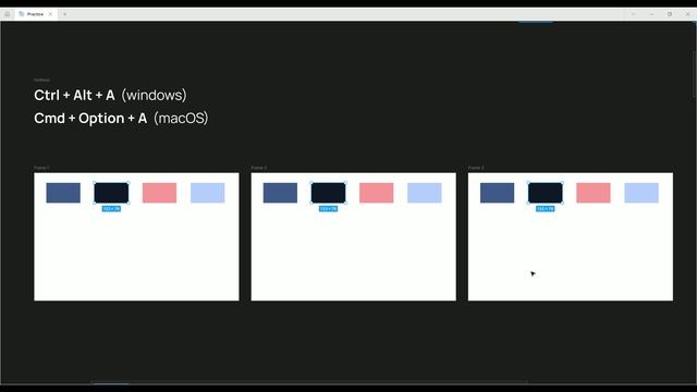 Figma. Выделение соответствующих слоев CTRL + ALT + A (CMD + OPTION + A)