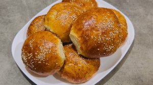 Булочки для бургеров в домашних условиях /Булочки для бургеров + рецепт теста для бургеров в духовке