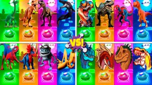 Динозавры МЕГАМИКС 189-192 уровни - Мультики про Динозавров | МУЛЬТФИЛЬМЫ ДИНОЗАВРЫ в Tiles Hop