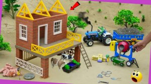 Мультики для детей. Трактор с халком за рулем строит домик. Мультики для малышей