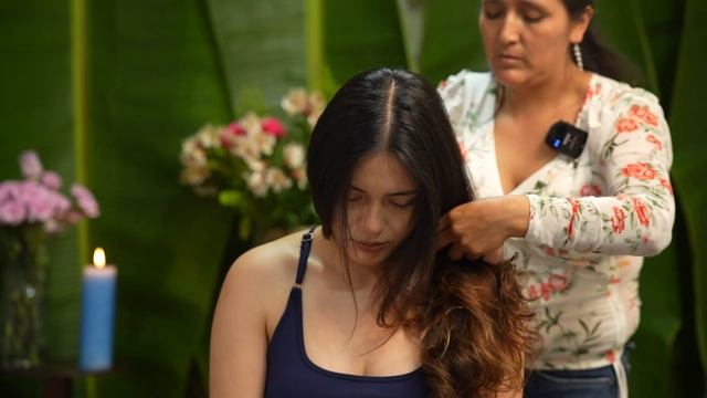 Masaje relajante y limpia energética de Doña Esperanza con sonidos ASMR y susurros suaves pa dormir смотреть онлайн