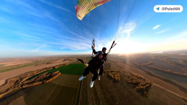 Полёт на параплане 11 октября 2025г полное видео, качеством 4к для просмотра на больших экранах!: