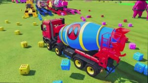 МУЛЬТИКИ ПРО МАШИНКИ. ПЕРЕВОЗКА ЭКСКАВАТОРА, БЕТОНОВОЗА, ПОЛИЦЕЙСКОЙ МАШИНКИ И СКОРОЙ ПОМОЩИ В ГАРАЖ