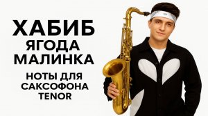🎷 Хабиб — Ягода малинка | Видеоноты для саксофона ТЕНОР