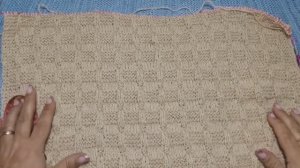 Не такой уж и простои узор - Детский плед спицами