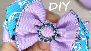 Зимний бант на Новый год своими руками для маленькой принцессы