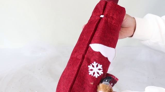 Рождественский чехол для столового вина