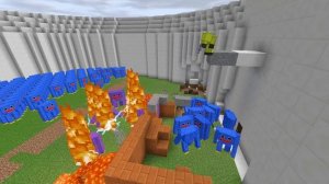 1000 ХАГГИ ВАГИ ПРОТИВ 1 НУБИКА В МАЙНКРАФТ! РОЛЕВАЯ ИГРА АРЕНА МОБОВ! ТРОЛЛИНГ ЛОВУШКА В MINECRAFT