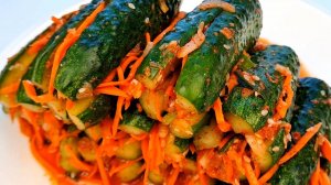 ОГУРЦЫ ПО КОРЕЙСКИ! Простой Рецепт Закуски Из Огурцов И Моркови - ОИ СОБАГИ