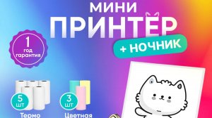Мини принтер Хевель портативный