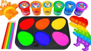 ИГРАЕМ В СЛАЙМЫ ЗАЛИВАЕМ ЦВЕТНЫЕ ЯЙЦА  ВИДЕО ДЛЯ ДЕТЕЙ ДЕТСКИЙ КАНАЛ ИГРАЛКИ-ЗАЛИПАЛКИ