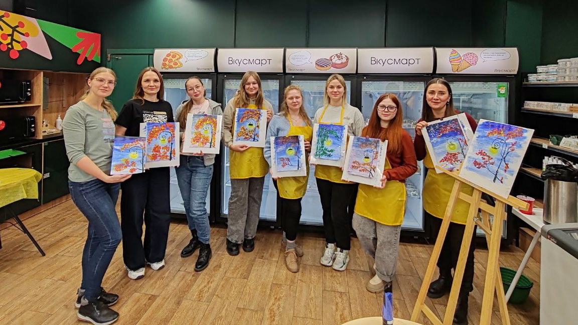 Арт-вечеринка, рисуем картину смотреть онлайн