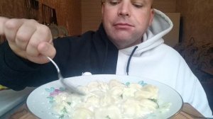 ОБЖОР пельмени/мукбанг/обед
