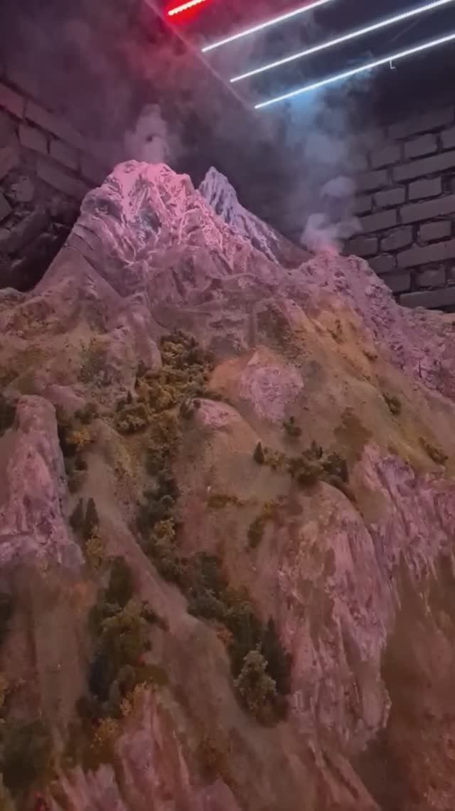 Пожар, гейзеры. Россия в миниатюре - Гранд макет.