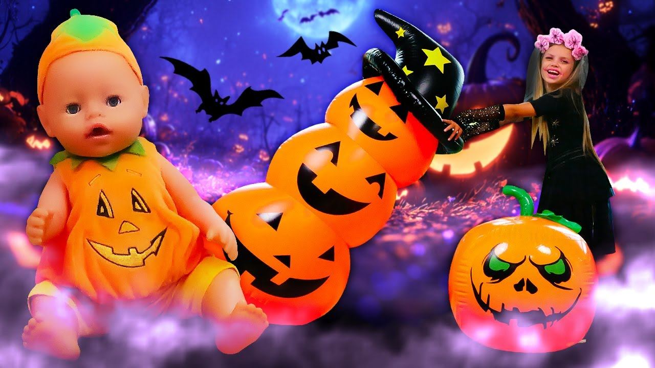 Майя и Пупс Лина – Детские игры на Хэллоуин!