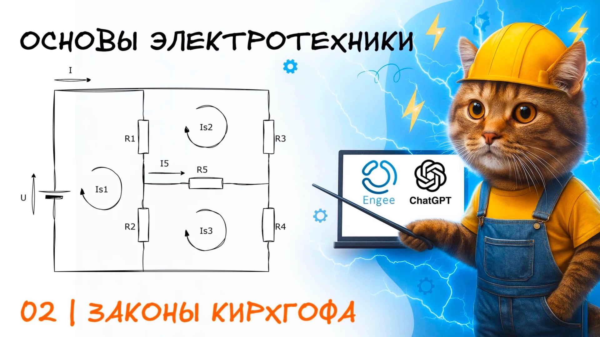 Основы электротехники. 2. Законы Кирхгофа. Линейные цепи постоянного тока смотреть онлайн