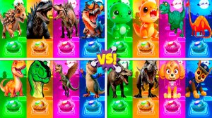 Динозавры МЕГАМИКС 193-196 уровни - Мультики про Динозавров | МУЛЬТФИЛЬМЫ ДИНОЗАВРЫ в Tiles Hop