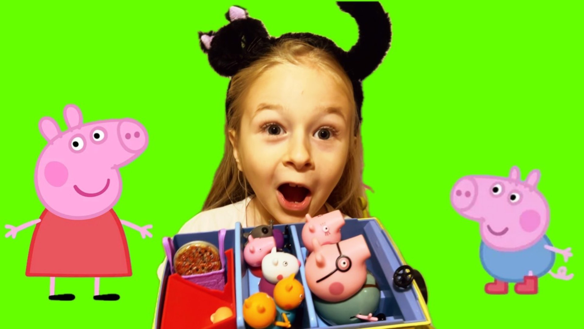 Аня играет в Свинку Пеппу! Пеппа в школе и в путешествии! Пеппа пиг! смотреть онлайн