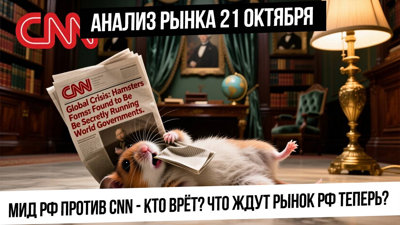 Анализ рынка 21 октября. МИД РФ сказал одно, а CNN другое. Рынок падает в обморок! Что будет дальше смотреть онлайн