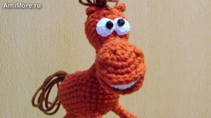 Амигуруми: схема Коняш брелок | Игрушки вязаные крючком