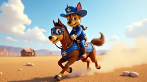 Щенячий патруль, Скай, Маршал, Эверест, Гончик, Крепышь и Зума стали ковбоями, Для детей