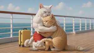 Кот спасатель