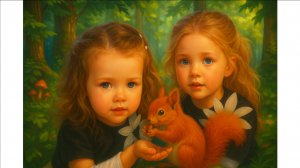 Белочка и девочки в лесу 🐿️🍽️ Кто всё съел?