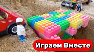 МУЛЬТИКИ ДЛЯ ДЕТЕЙ ПРО МАШИНКИ И СТРОЙКУ 🚚 СТРОИМ ВМЕСТЕ МОСТ ИЗ КОНСТУРКТОРА ДЛЯ ДЕТЕЙ