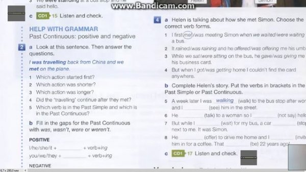 13 - 17 face to face pre-intermediate 13-17 past continuous