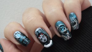 Самый страшный маникюр обычным лаком 🙈 Маникюр на Halloween