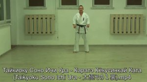 Тайкиоку Соно Ичи Ура - Каратэ Кёкусинкай Ката (Taikyoku Sono Ichi Ura - 太極その１裏)