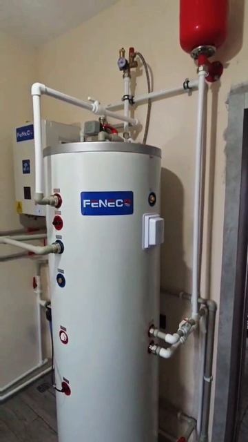 Отопление дома 100м2 с помощью теплового насоса воздух-вода.mp4