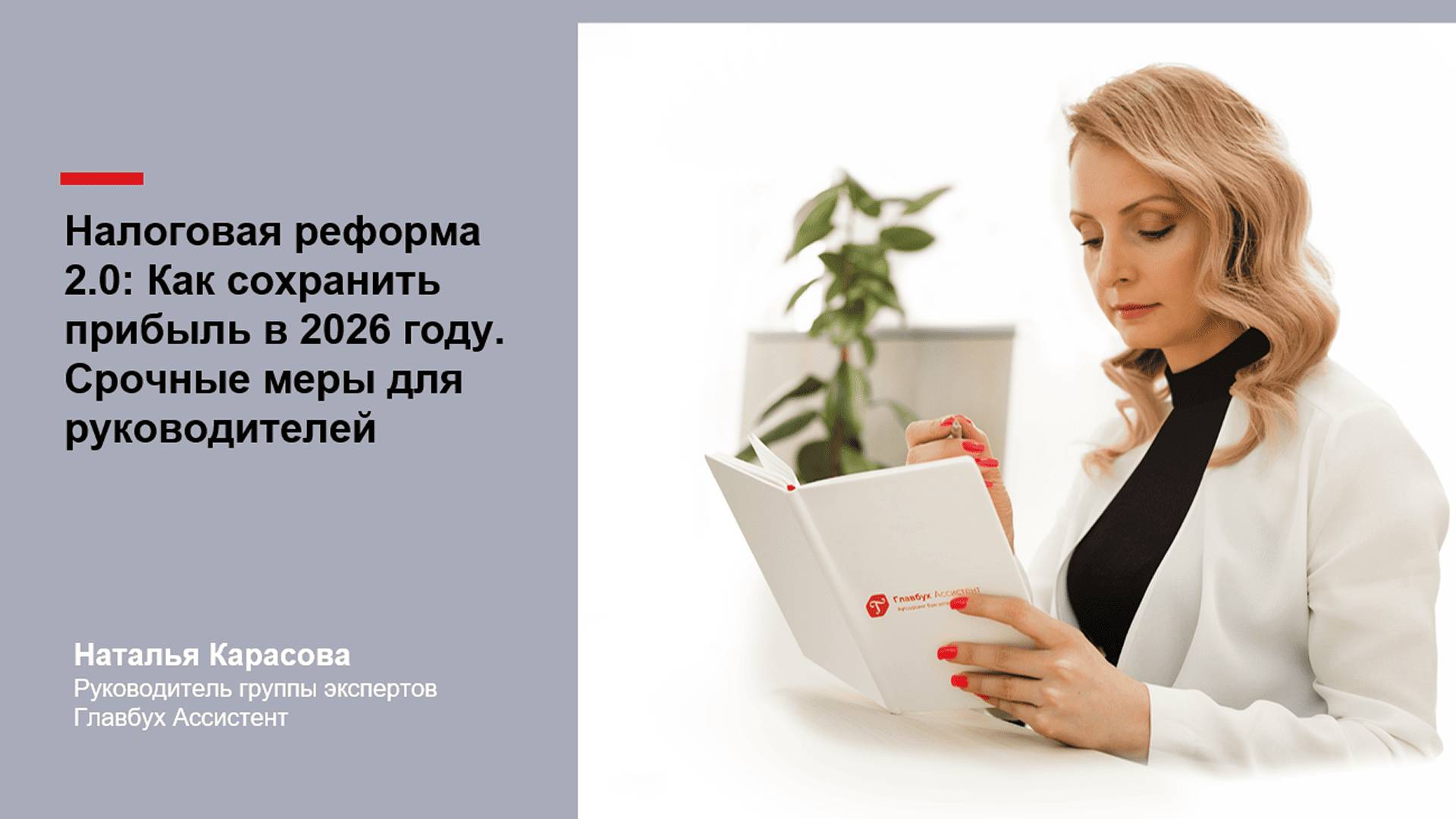 Налоговая реформа 2.0: Как сохранить прибыль в 2026 году. Срочные меры для руководителей смотреть онлайн