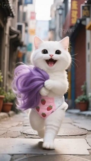 Чтобы заполучить любимый игрушечный самолетик, котенок фактически продал шерсть матери