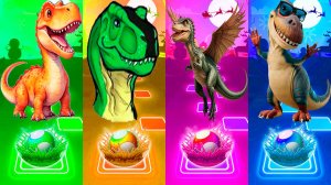 Coffin Dance Динозавры 195 уровень - Мультики про Динозавров | МУЛЬТФИЛЬМЫ ДИНОЗАВРЫ в Tiles Hop