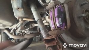 Замена задних тормозных колодок/Ниссан х-трейл т-31 2009 года выпуска.