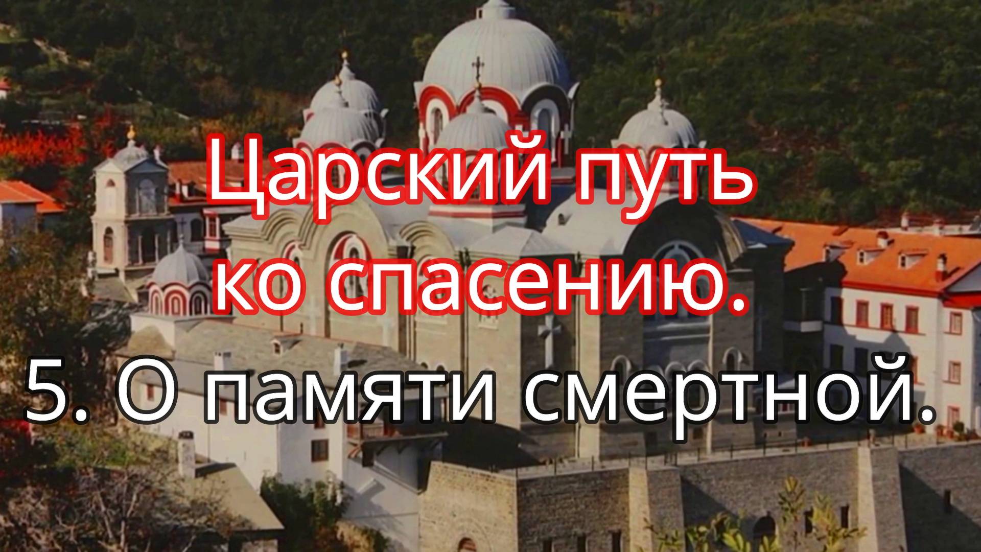 Царский путь ко спасению. 5. О памяти смертной. смотреть онлайн