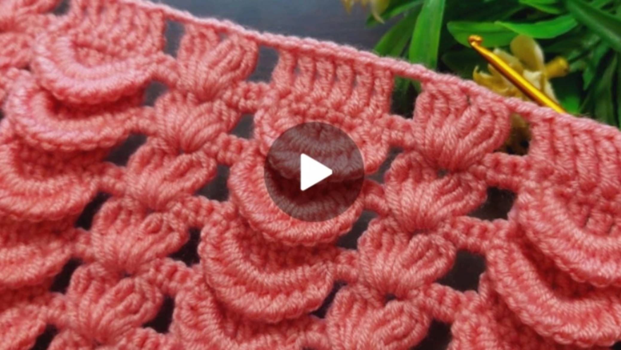 Узор крючком 🙂 #всевжизнисвязано #вязаниекрючком смотреть онлайн