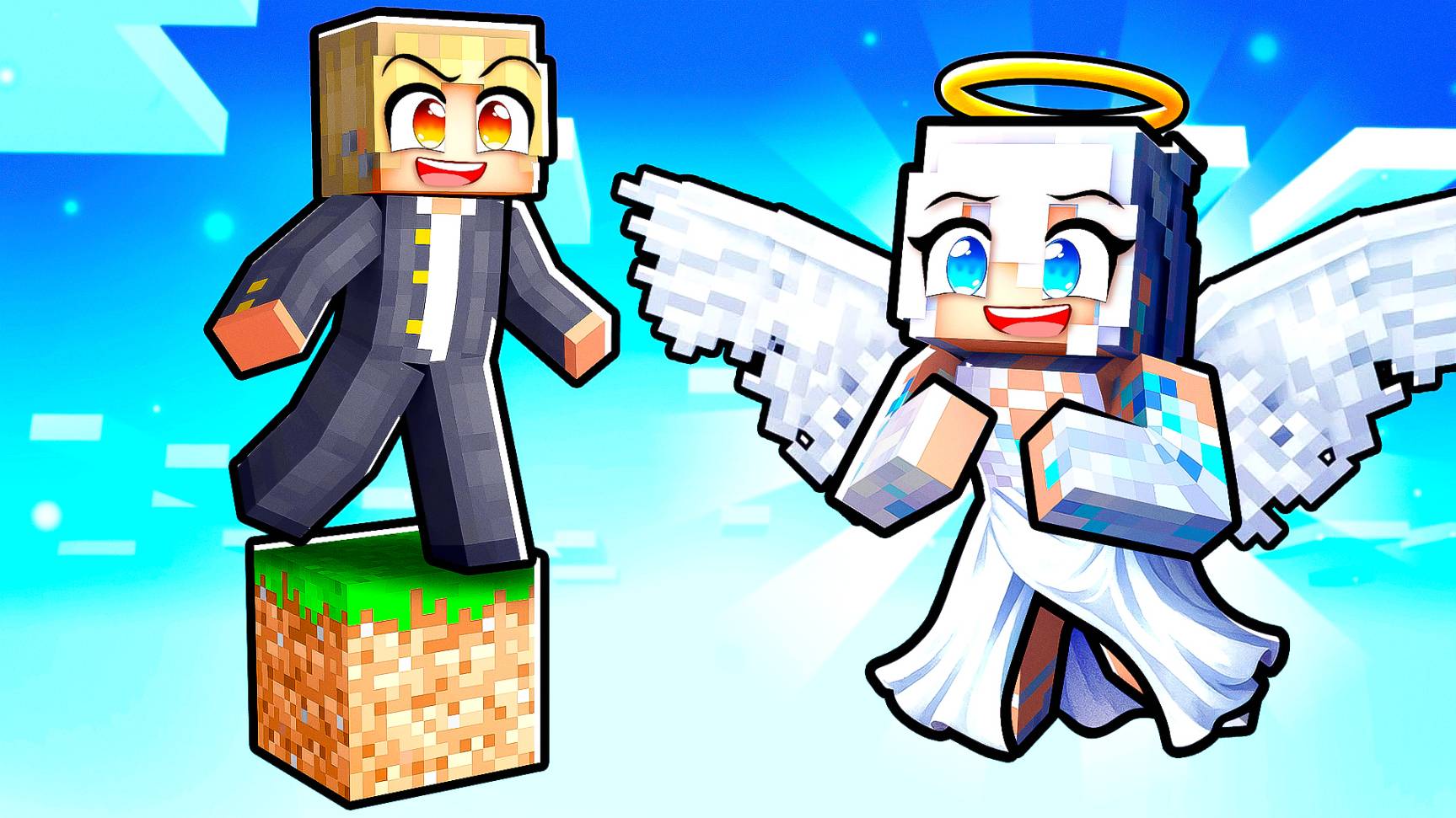 😱 Майкрафт но Один Блок с Ангелом Хранителем! смотреть онлайн