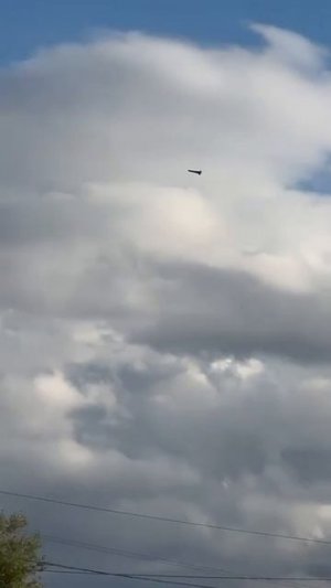 Дрон ВС России в небе над Днепропетровском!